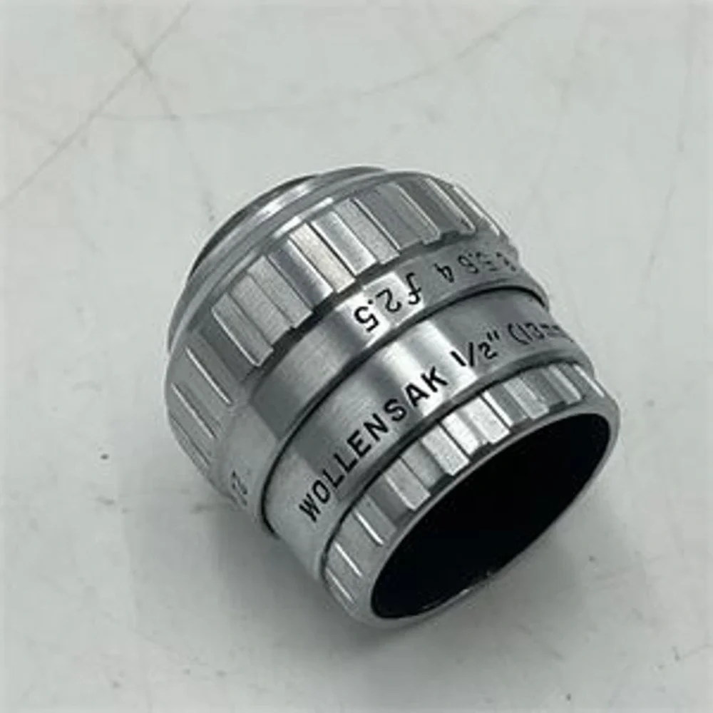Wollensak Cine Raptar 1/2 Inch 13mm f/2.5 Vintage Movie Camera Lens USA